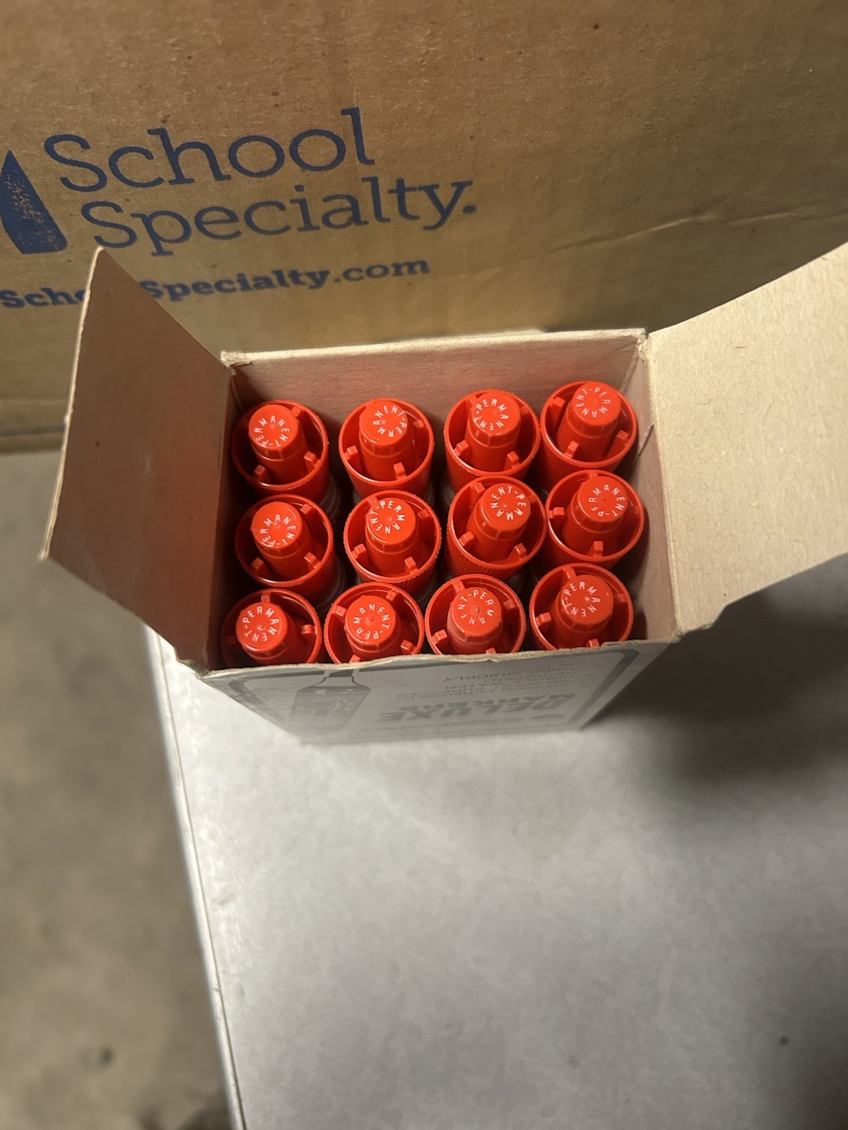 12- Sanford Deluxe Markers (Red)