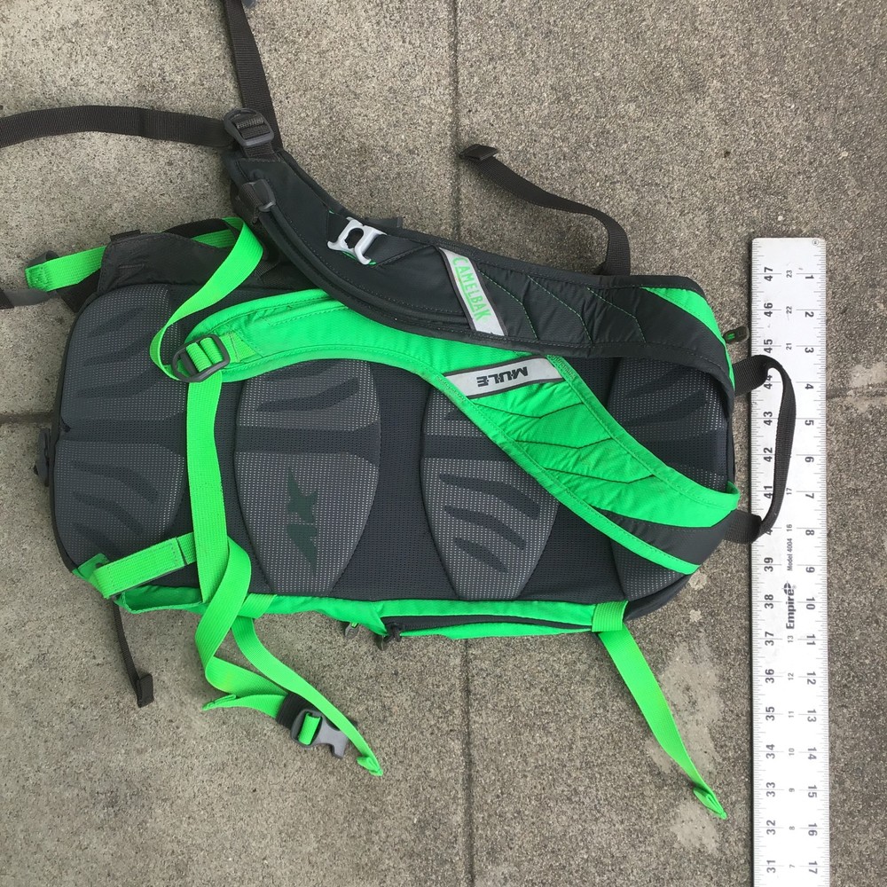 CamelBak M.U.L.E. Hydration Backpack Black Green (Bladder Not Included)