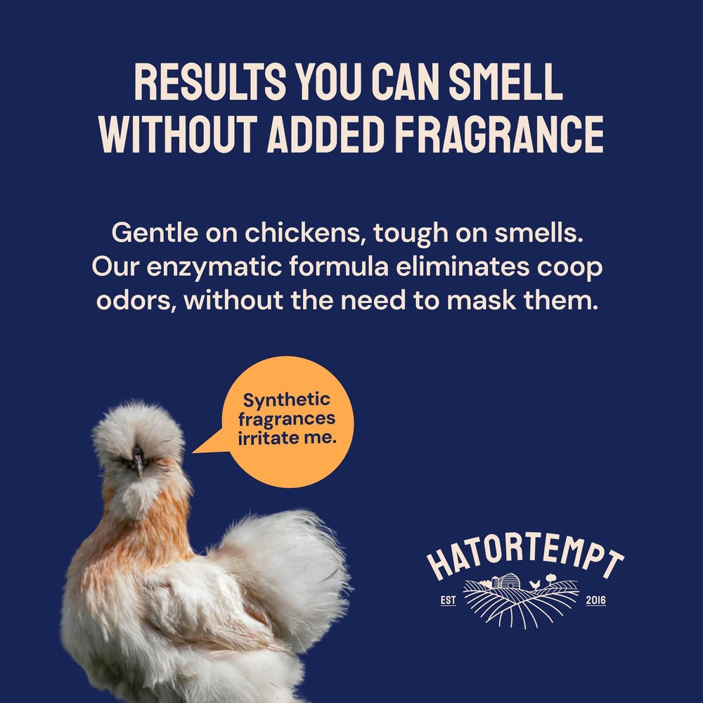 Chicken Coop Deodorizer & Cleaner Spray - 32 Oz, Unscented - Ammonia Control ...