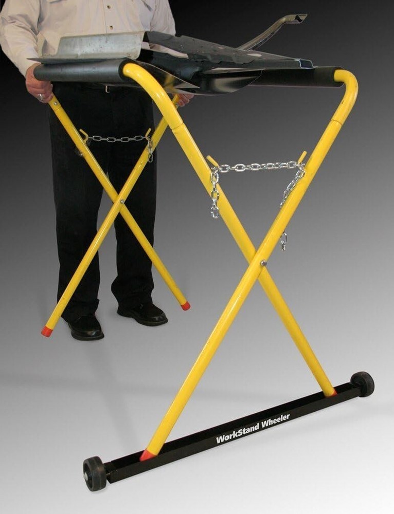 X Frame Folding Work Stand Mover Wheel Dolly Roller Caster