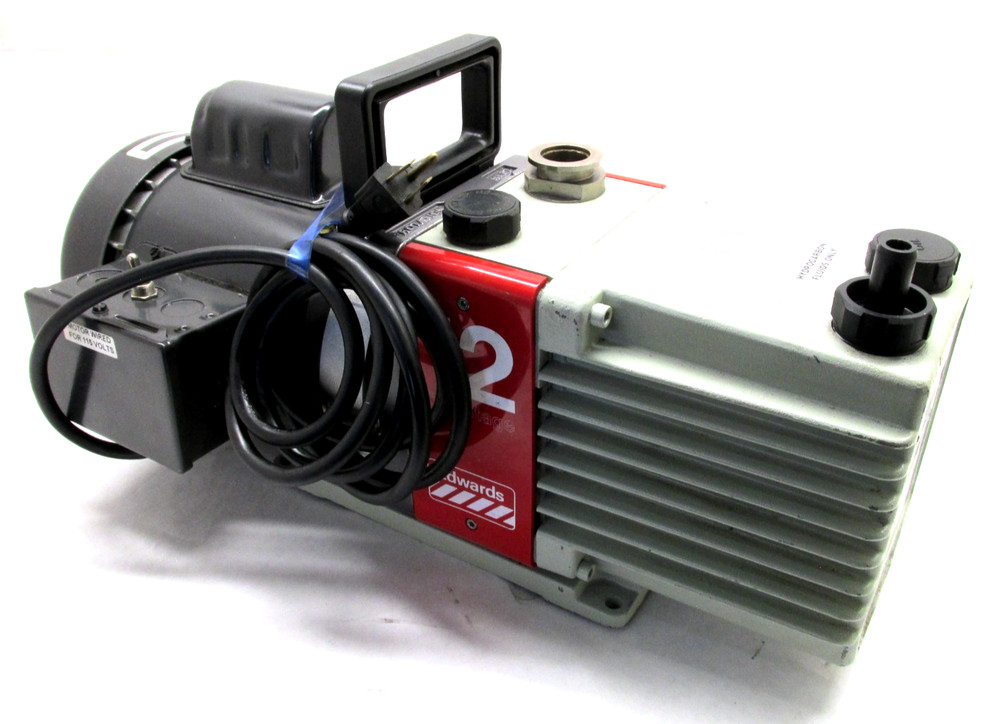AS-IS! EDWARDS 2-STAGE ROTARY VANE VACUUM PUMP - #E2M-12