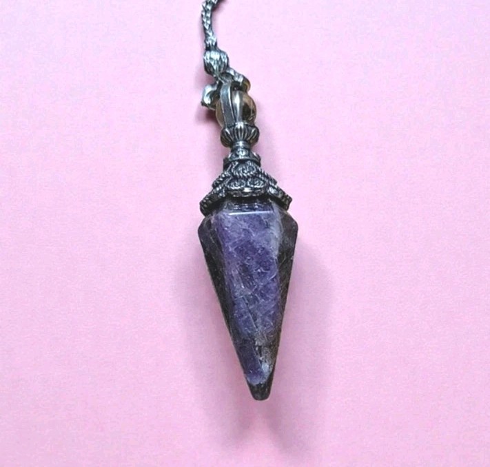 Amethyst Pendulum Crystal Stone, Pendulum Divination Tools