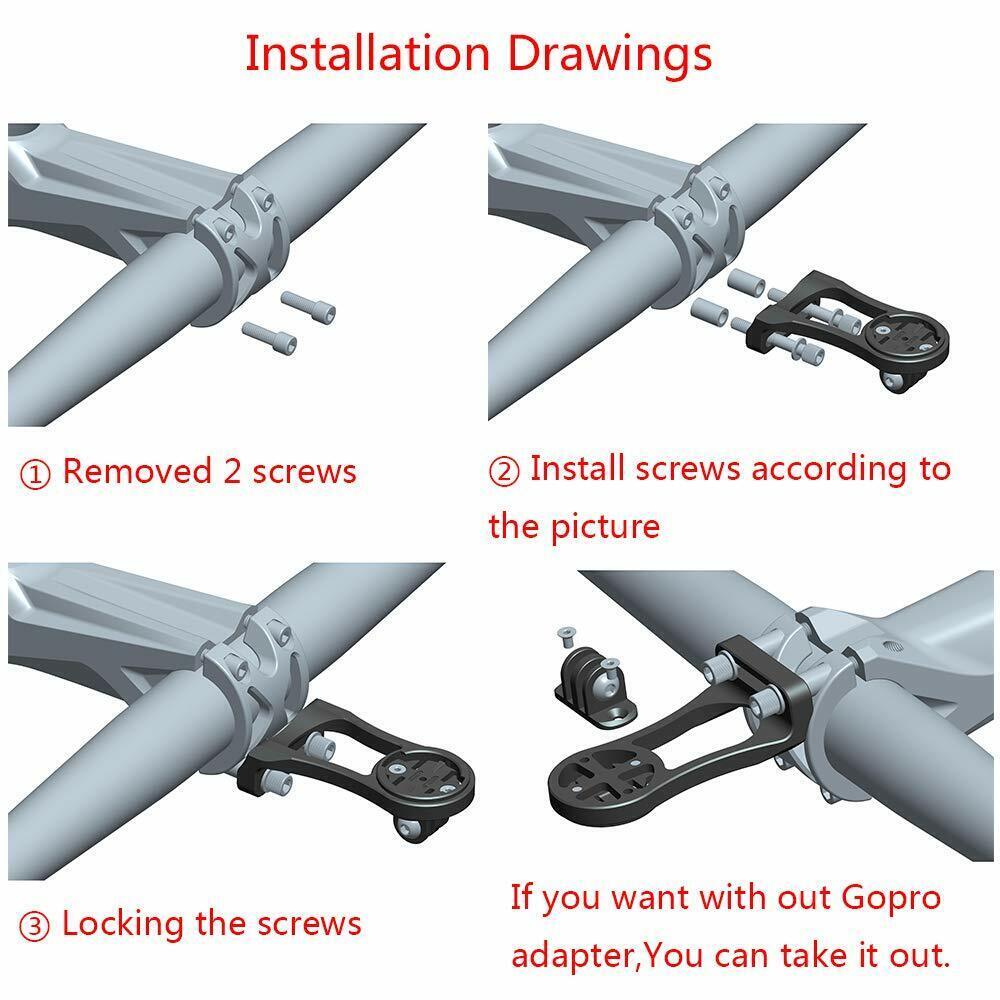 Bike Stem Extension Computer Mount For Garmin Edge For GoPro GPS Holder Bracket