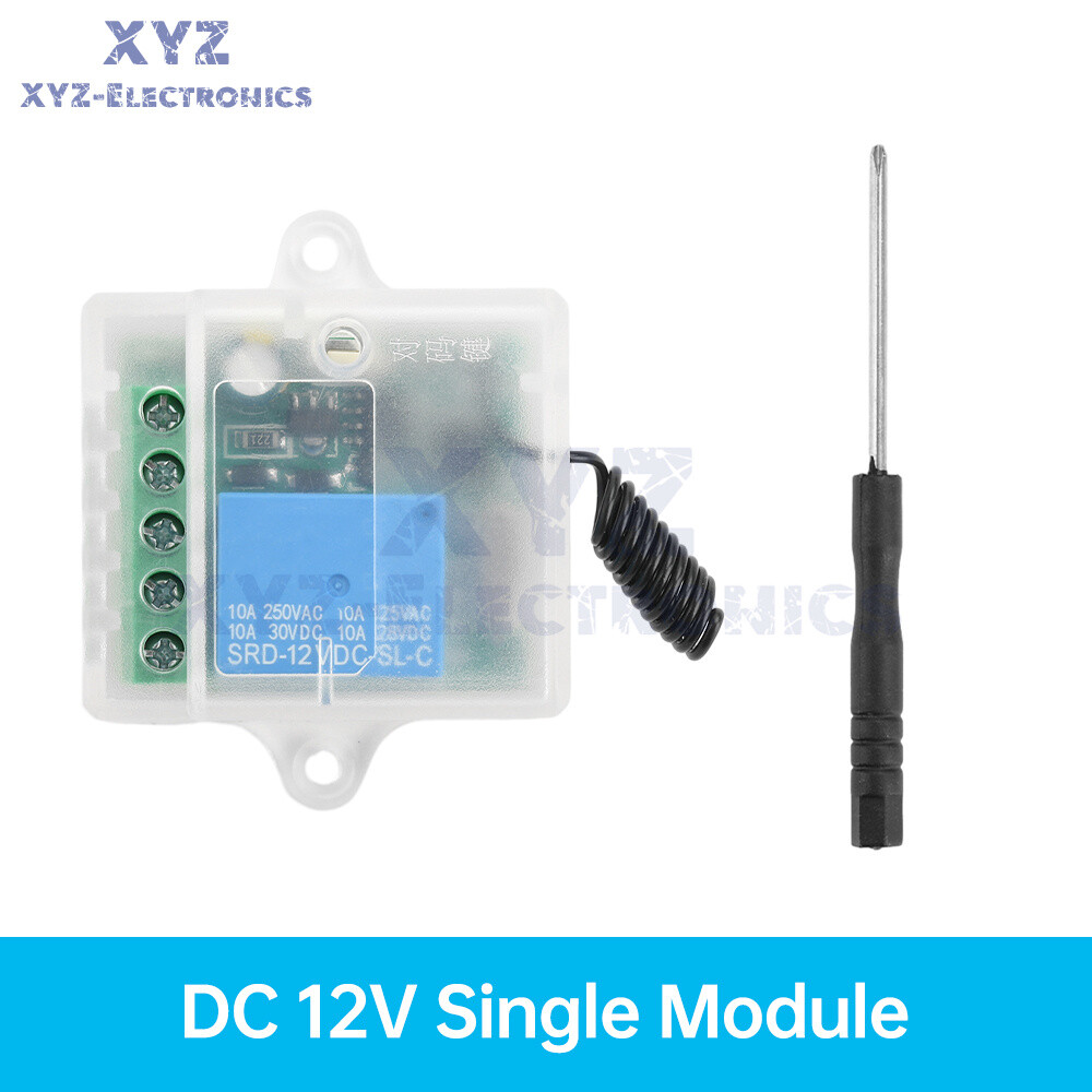 433Mhz Universal Wireless Remote Control Switch With DC12V Relay Receiver Module