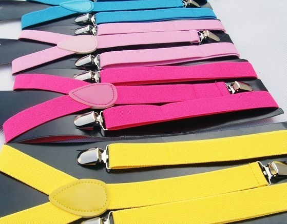 28 Colors Mens&Womens Clip-on Sexy Suspenders Elastic Y-Shape Adjustable Braces
