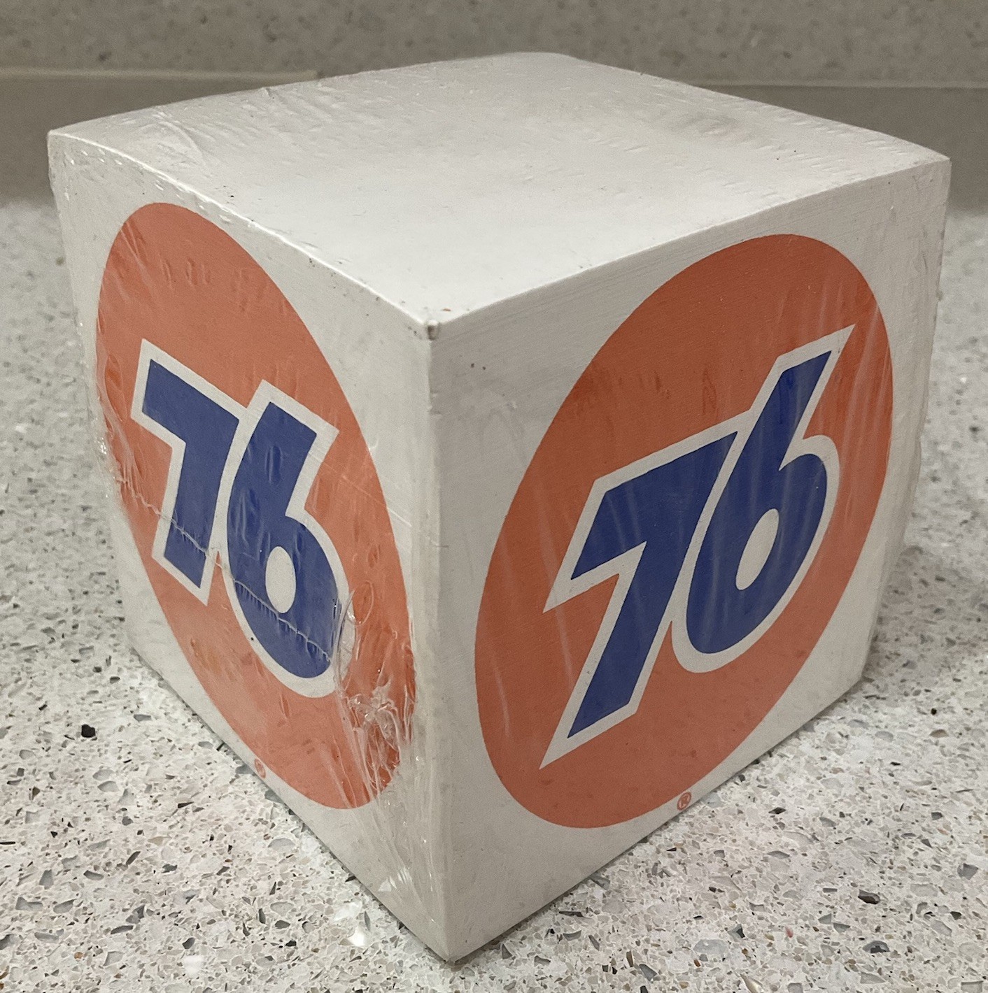 Vintage Union 76 Gasoline Cube Note Pad Brand New Sealed in Plastic