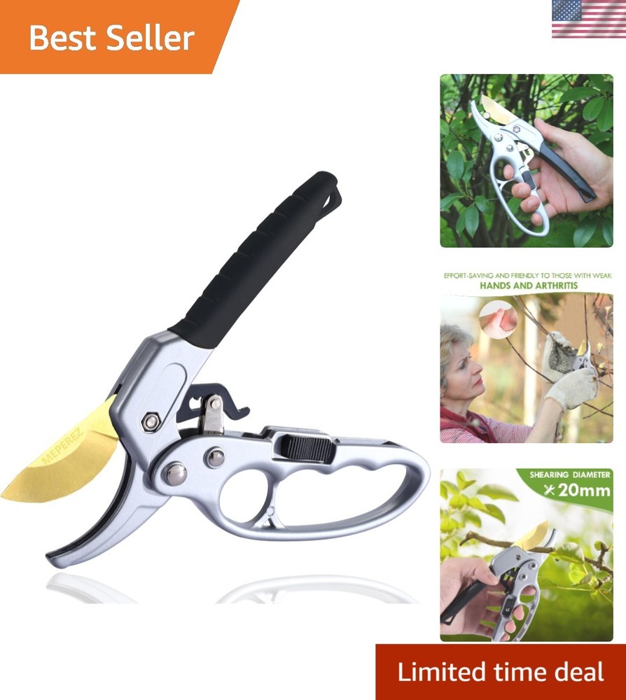 Ultra Sharp Titanium Steel Pruning Shears - Effortless Cutting for Weak Hands