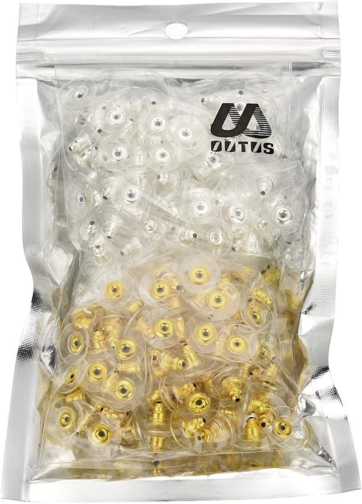 200 Pcs Earring Backs for Droopy Ears Backs Replacements Earring Backs for Heavy