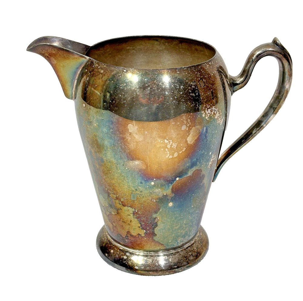 Vintage Academy Silver On Copper Pitcher #105