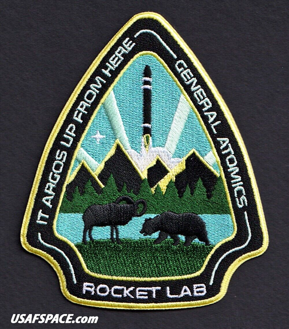 ROCKET LAB 31- It Argos Up From Here -GENERAL ATOMICS-Mission SPACE Launch PATCH