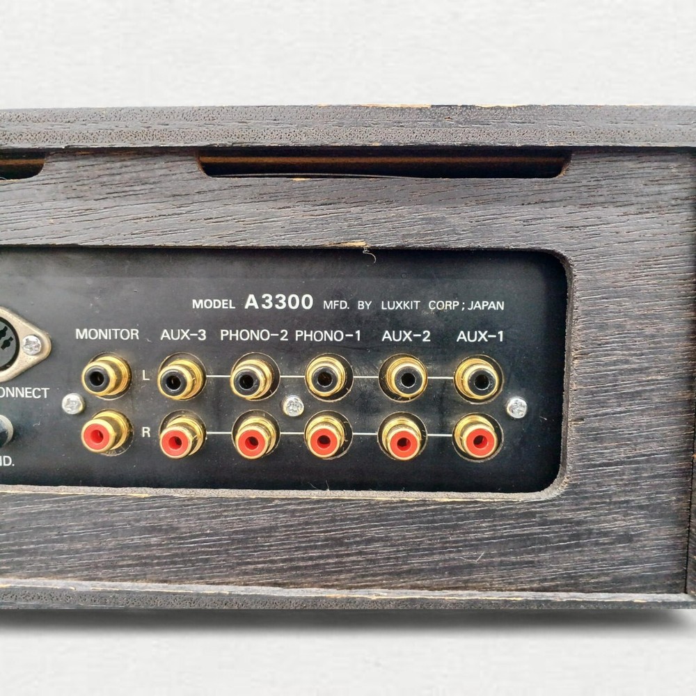 LUXKIT A3300 Stereo Control Amplifier Serviced Vintage Preamp Fully Functional
