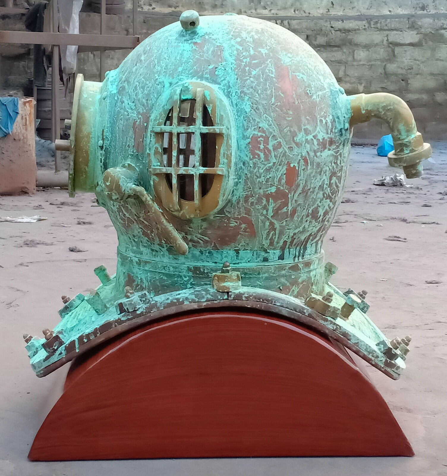 Antique Rare Diving Divers Helmet Mark V US Navy Marine Deep Sea Divers Helmet