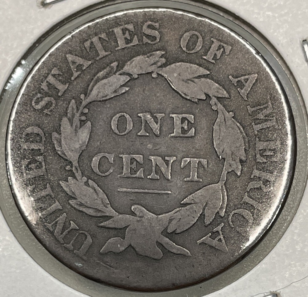 1828 Coronet Head Large Cent Small Wide Date VG