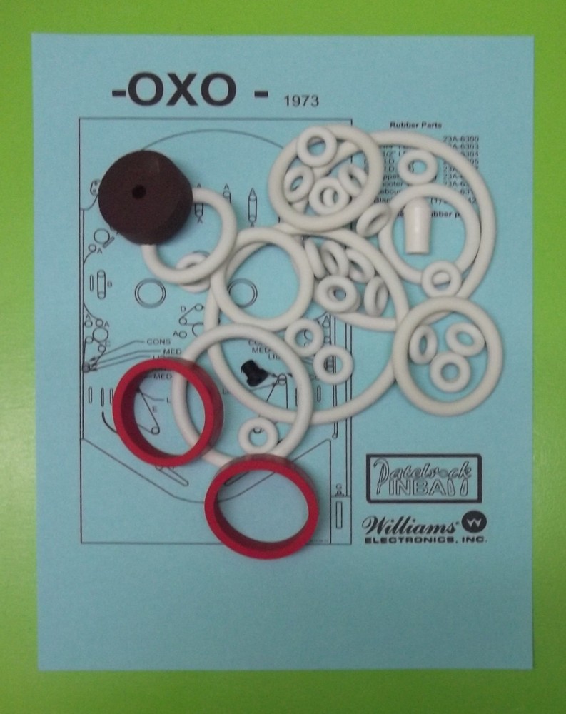 1973 Williams OXO pinball rubber ring kit