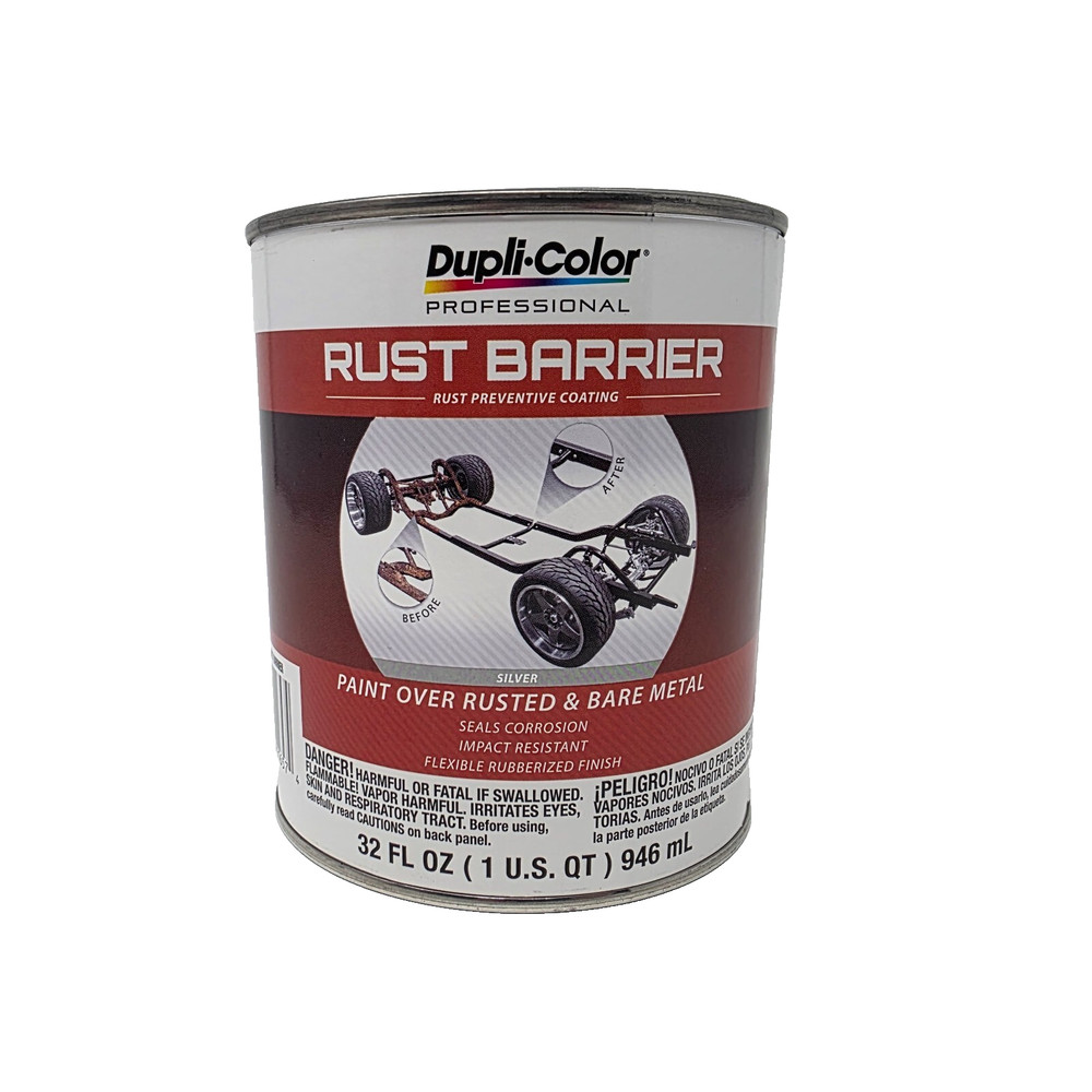 Dupli-Color Professional Rust Barrier Silver Paint 32oz Preventative Coating