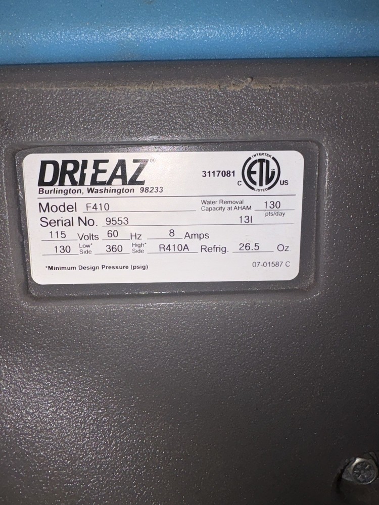 Commercial Dehumidifier Dri-Eaz LGR 2800i