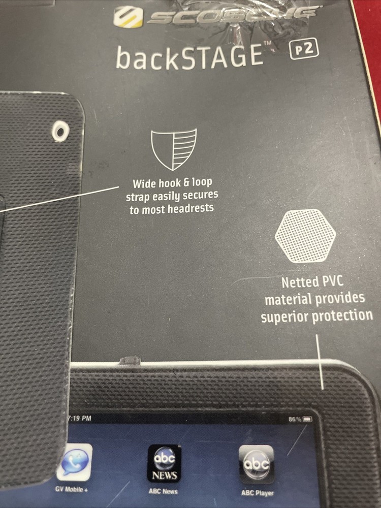 Scorched Backstage Headrest Mount For All iPad Models