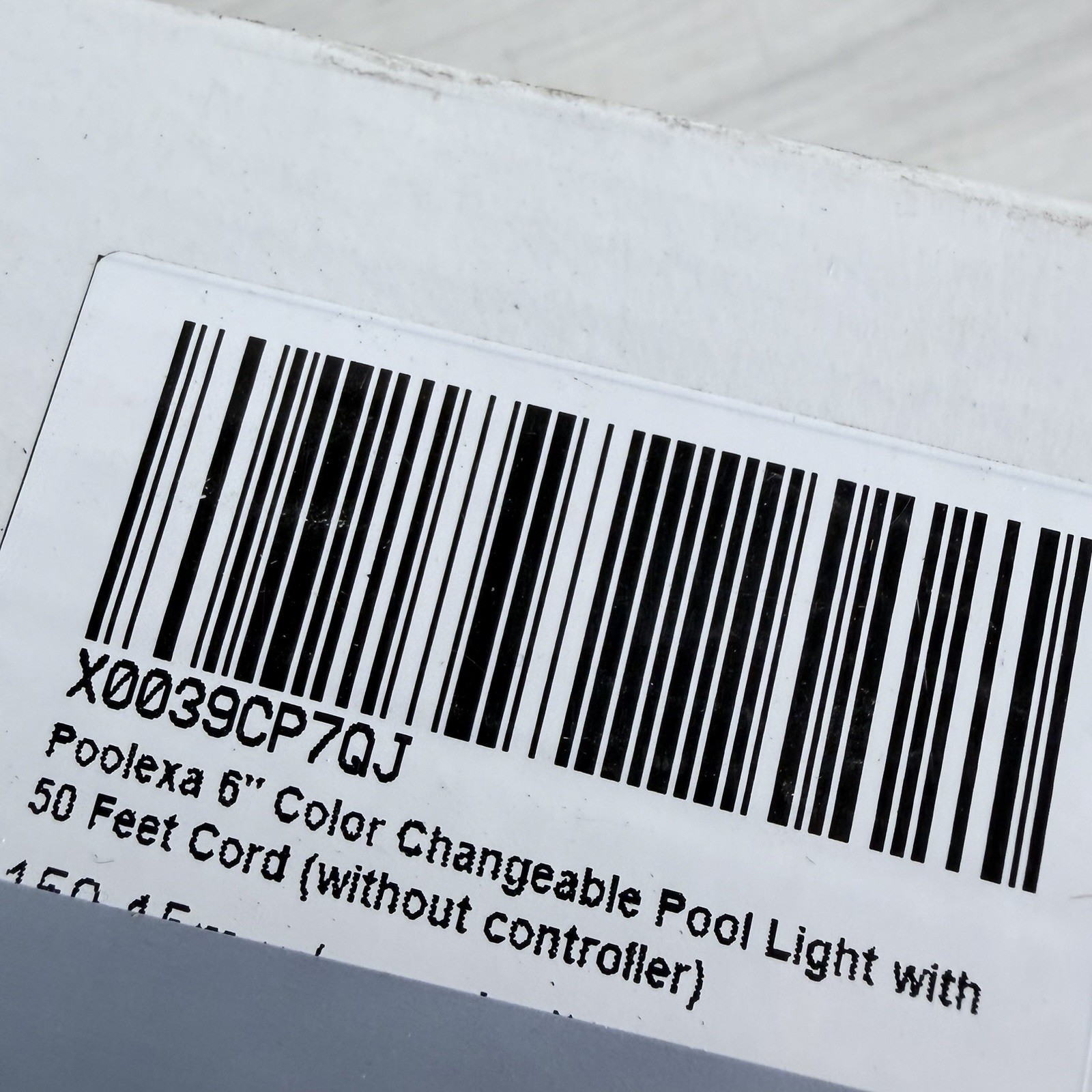 Poolexa LED Multicolor Inground Pool Light 6" Small w/ 50ft cord NO CONTROLLER