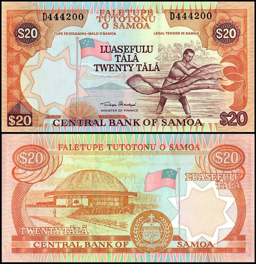Samoa 20 Tala, 2002 ND, P-35a.2, UNC