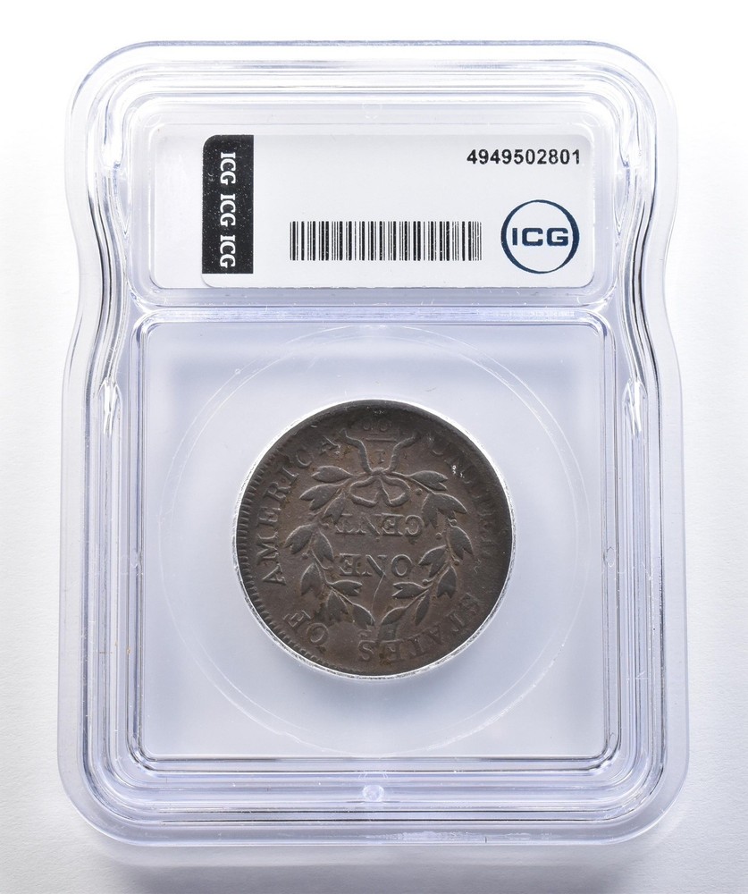 1803 Draped Bust Large Cent Large Date Small Fr Authentic ICG *7775