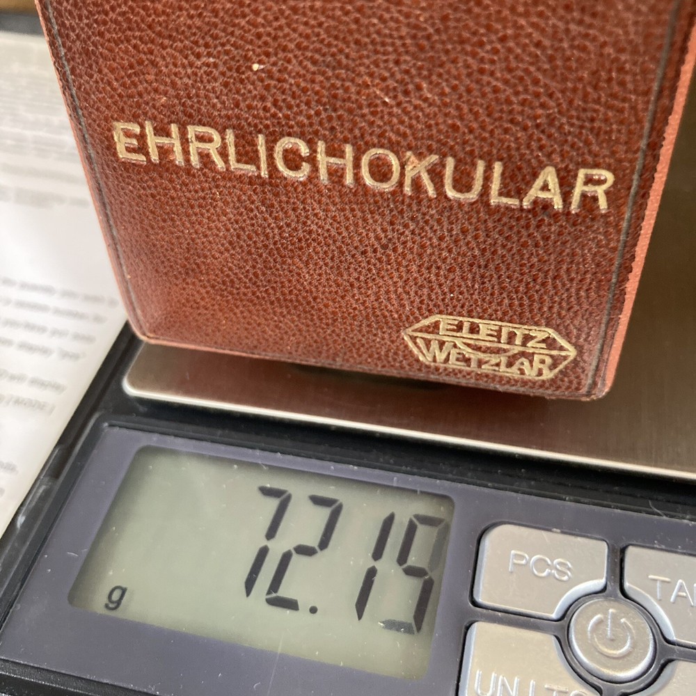 Vintage E. Leitz Wetzlar Original Empty Box for Microscope Lens (Box Only)