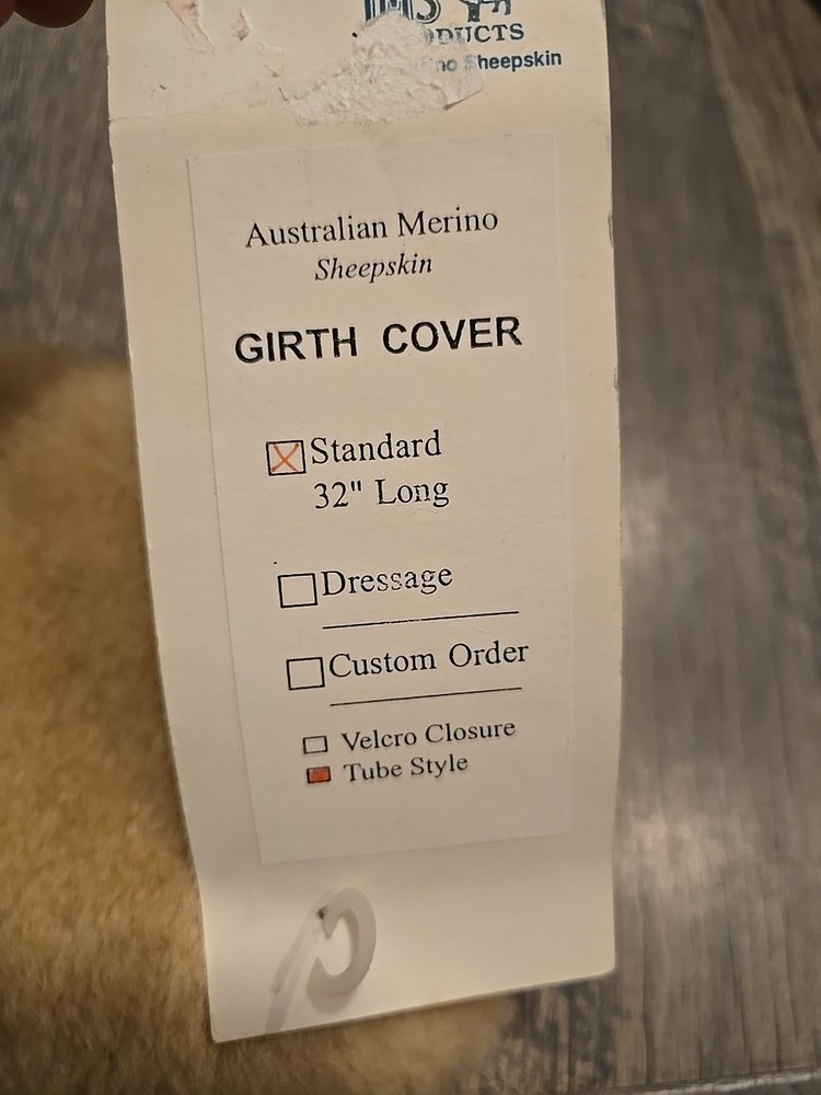 sheepskin girth cover