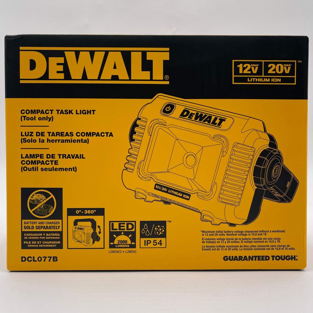 New DeWalt DCL077B 12v/20v MAX Compact Task Light