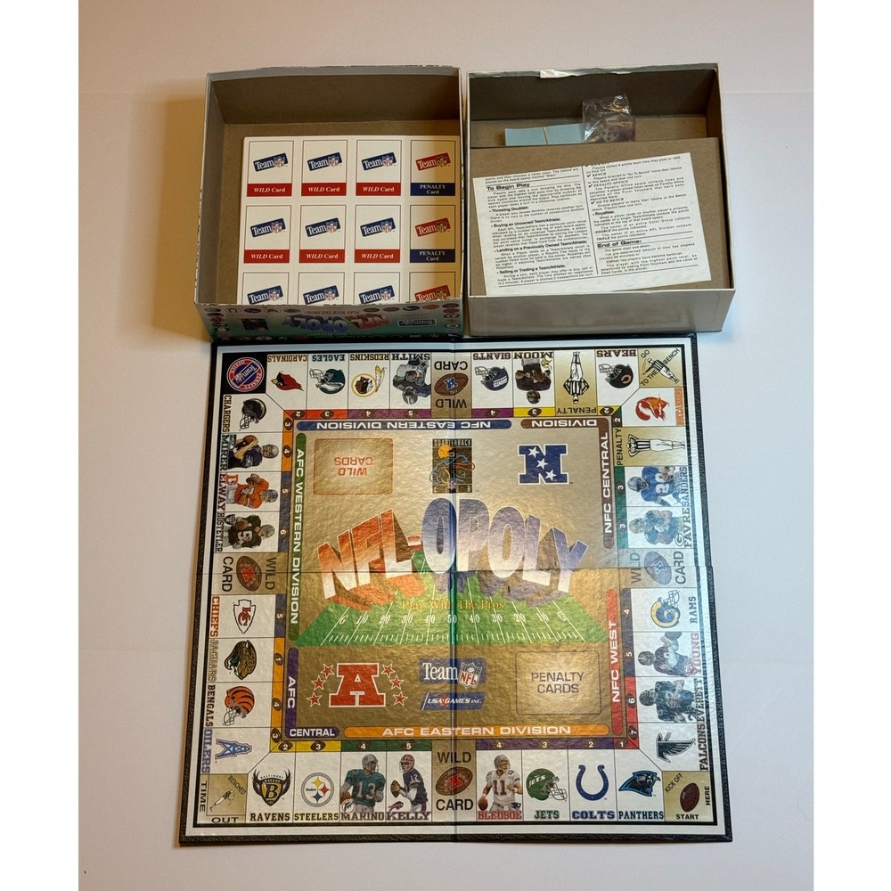 NFL-OPOLY Board Game 1994 EDITION