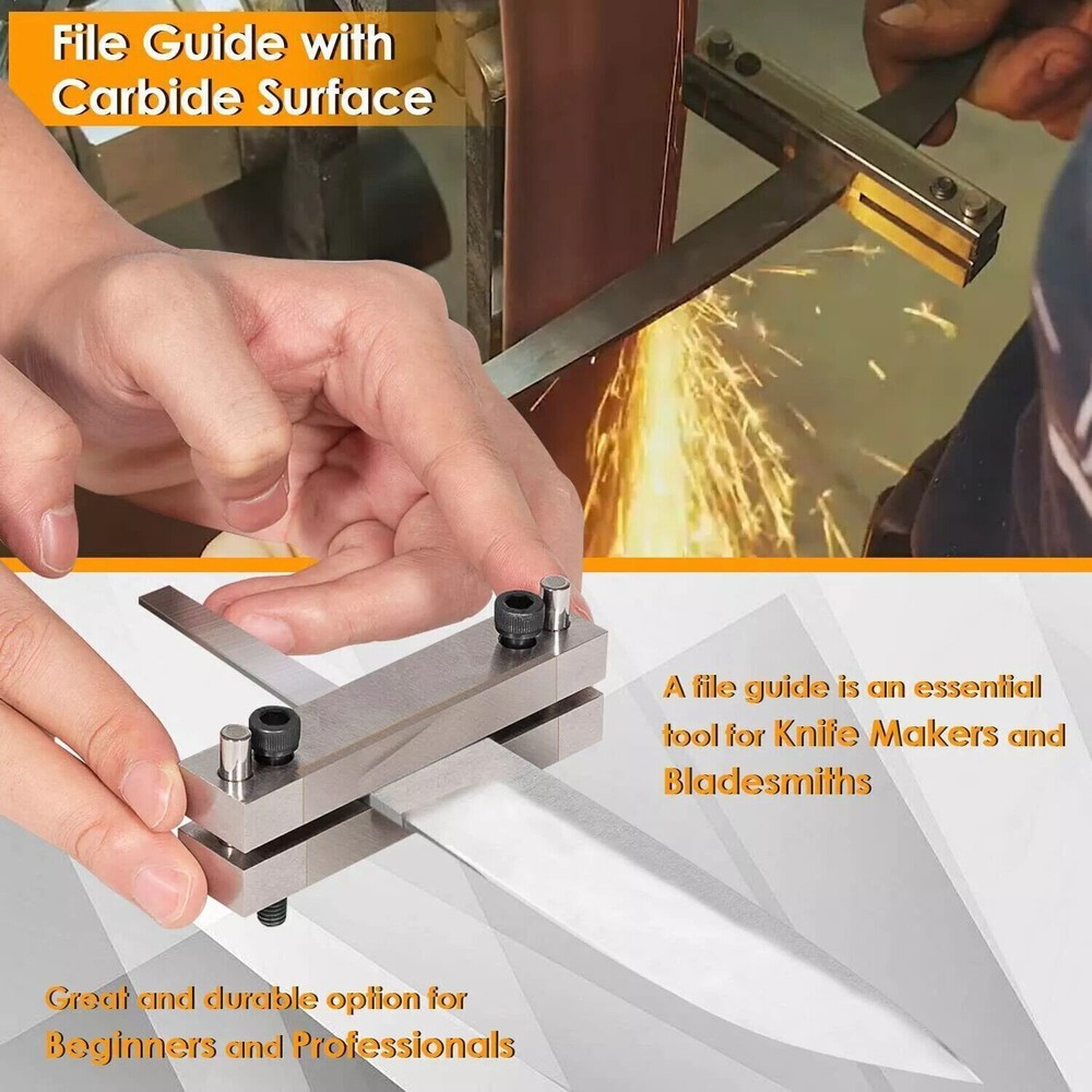 Hardened File Guide with Carbide Surface For Knife Making Knife Maker Tool