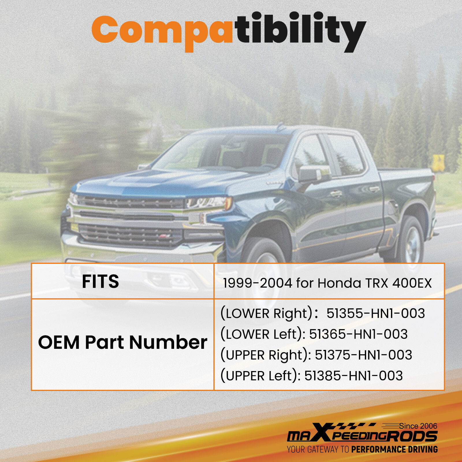 Fully Adjustable A-Arms +2 +0 for Honda TRX 400EX Trx400 Trx 400ex 1999-2004