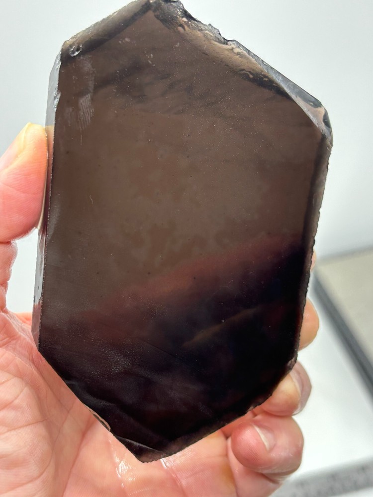 Black Obsidian Slab Lapidary Cabbing Knapping Combo ship avail