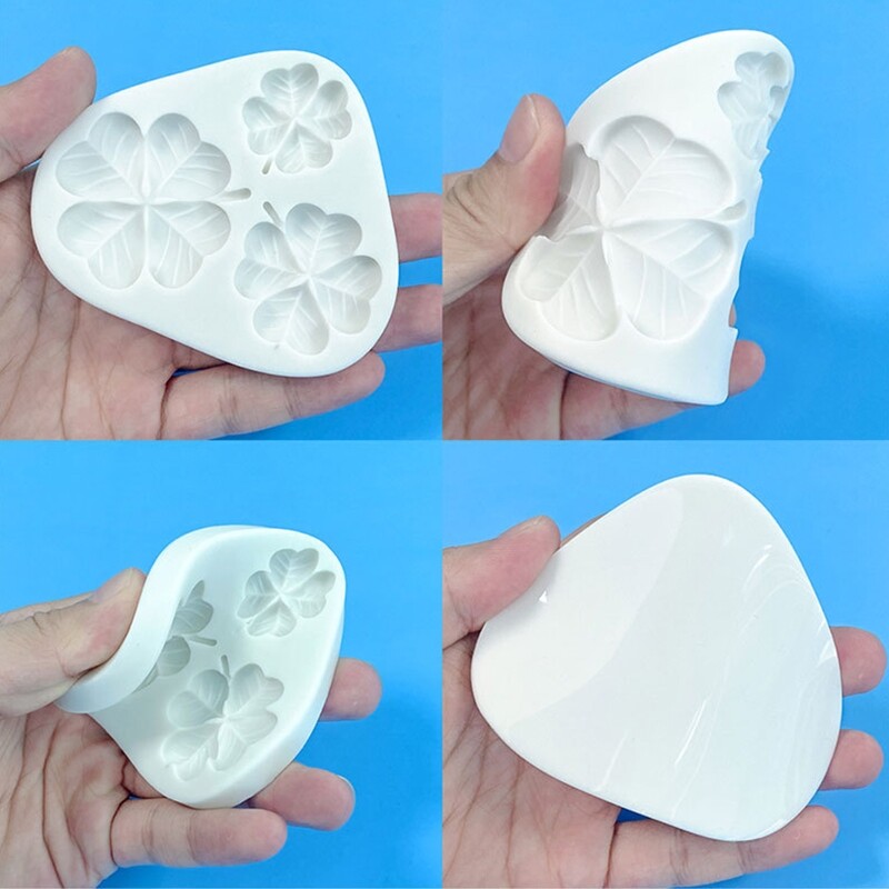 Four Leaf Clover Shape Dangler Casting Silicone Mould Handmade Craft DIY Gift