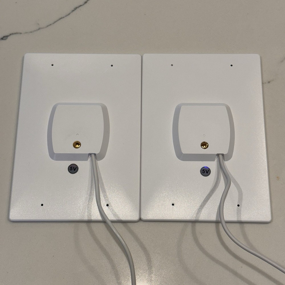 (2)AOSU 6.75” x 4.75” Large Replacement Solar Panel ONLY USB-C Security Cameras