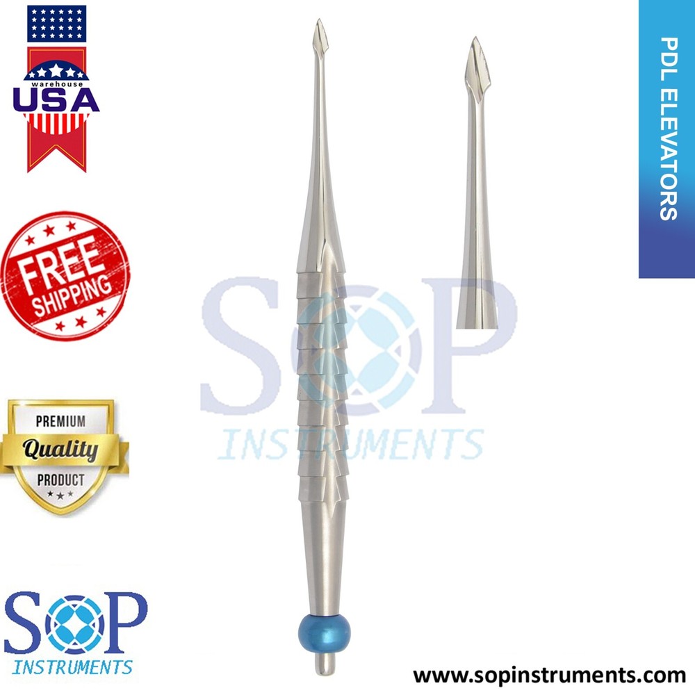 Dental PDL Luxating Root Elevators Set of 7 Precise Periotomes Tips Titanium Lab