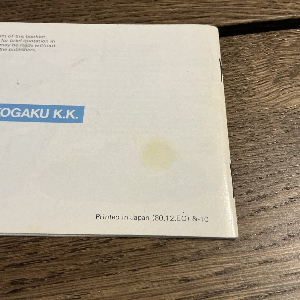 Nikon EM Owner's Manual