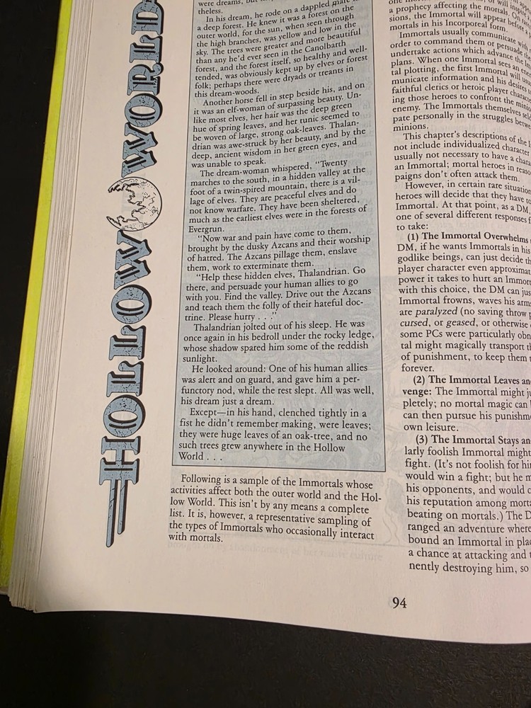 Hollow World: Sourcebook 1990 ☆ TSR ☆ D&D ☆ Authentic ☆