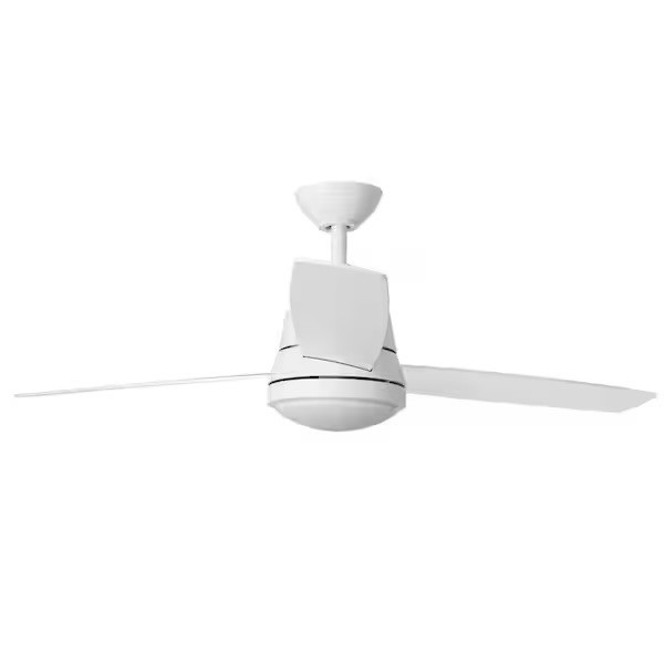 Hampton Bay Caprice 52in LED Indoor White Ceiling Fan + Remote