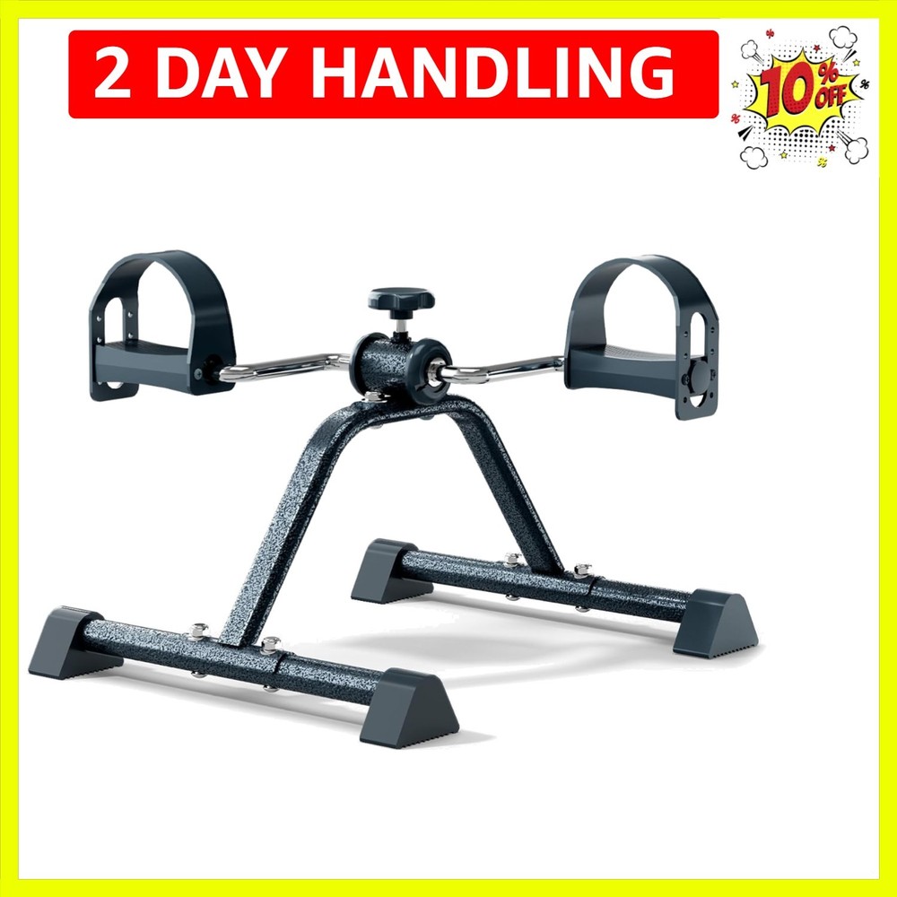 Under Desk Elliptical & Mini Exercise Bike – Seated Leg Exerciser & Pedal Mac...