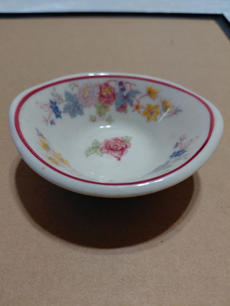 Antique Ceramic Salt Cellar - Floral