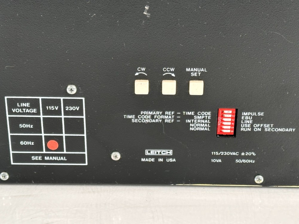 Leitch Time Code Wall Clock A890488