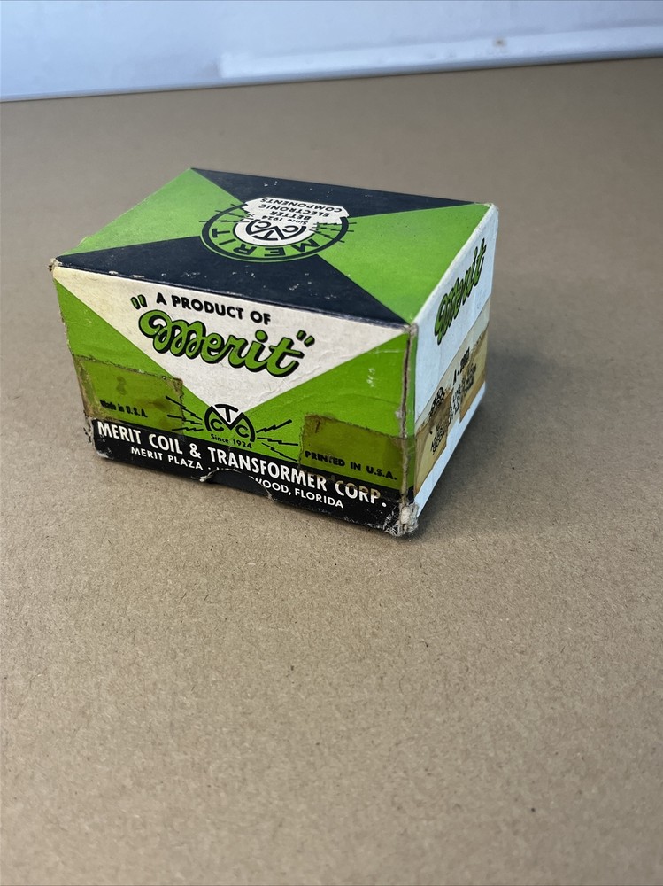 Merit Transformer A-2801 Vintage Adjustable Original Box Instruction Sheet NOS