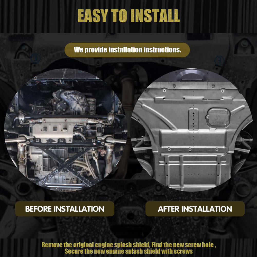 For 2010-2016 Audi S4 Engine Under Cover Front Splash Shields