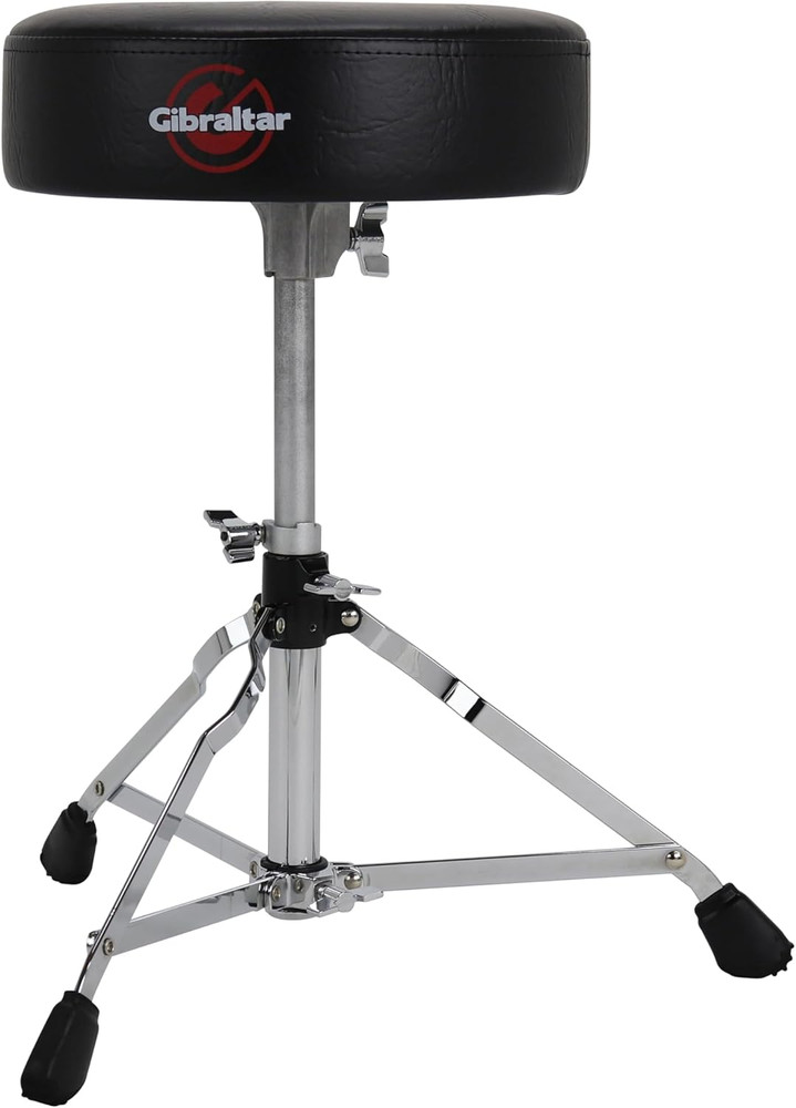 Drum Throne with Adjustable Height, round Seat, Single-Braced Drum Stool, Lightw