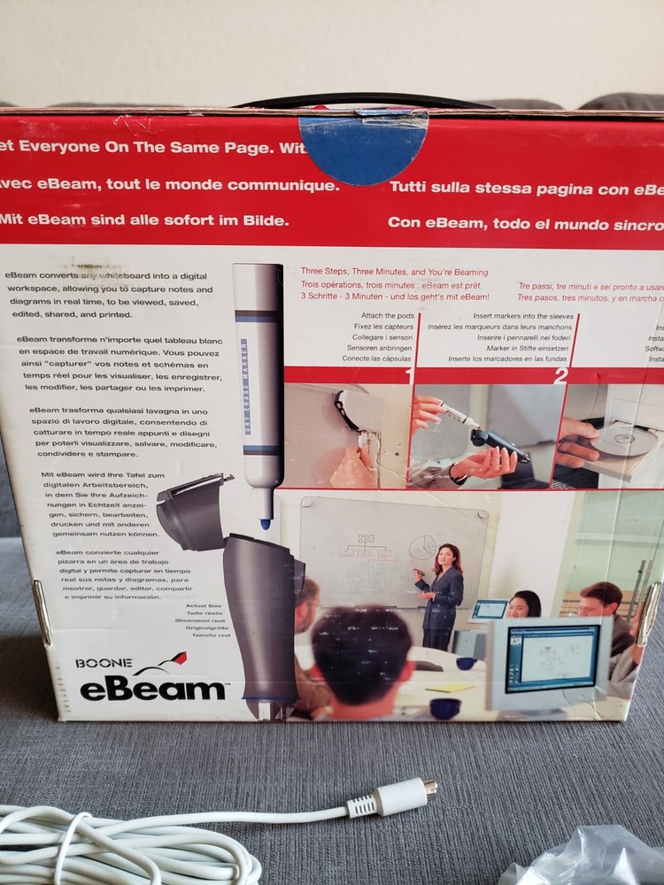 Boone Ebeam Digital Interactive White Board System Projector - EXCELLENT COND!!