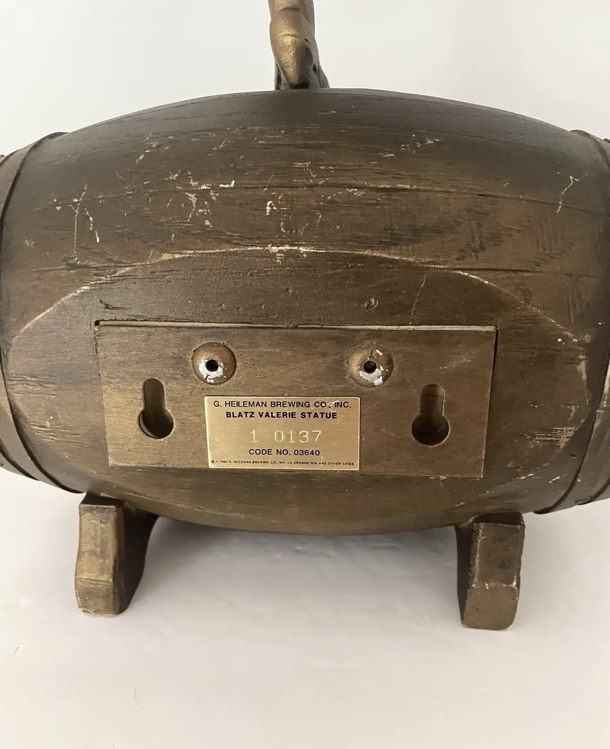 Vintage Blatz Beer Valerie Waitress Statue 1986 20” Advertising Display Statue