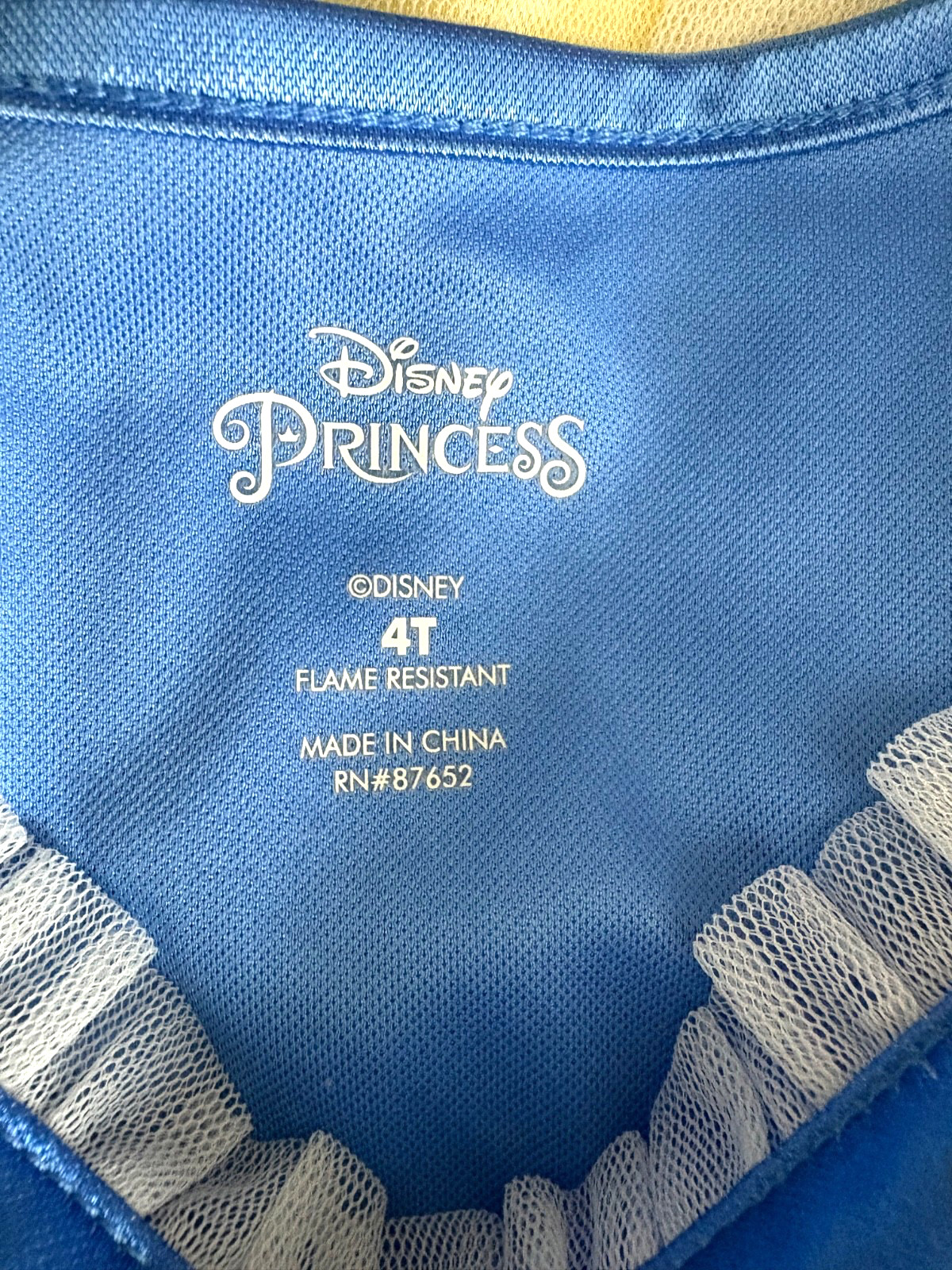 Disney Princess Snow White Dress-Up Costume Dress Girl Size 4T Colorful