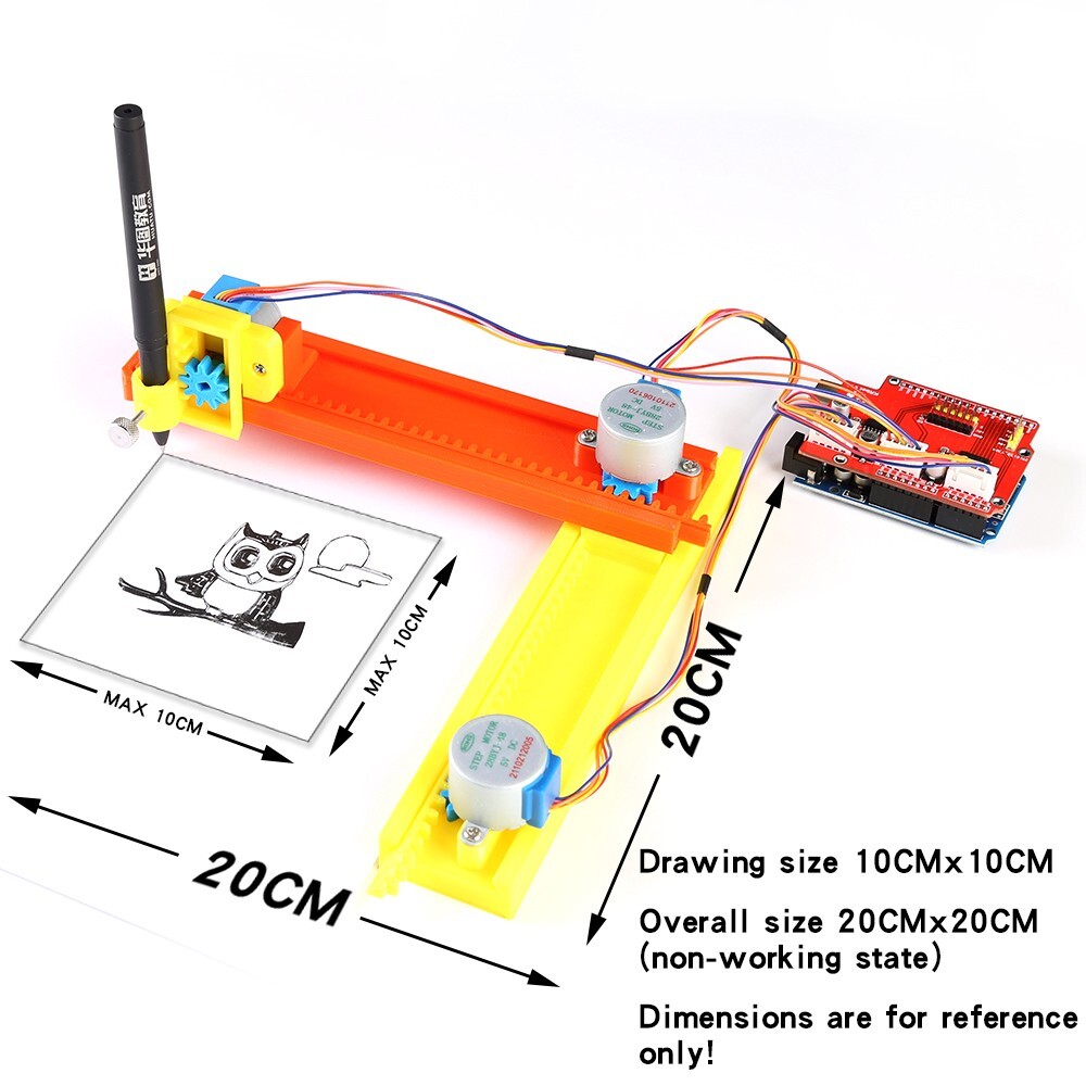 Arduino Mini CNC Plotter Open Source Machine Drawbot Pen Drawing Robot Machine
