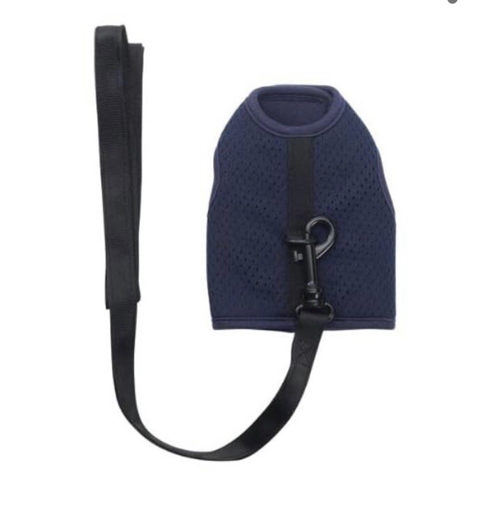 New Ferret Harness & Lead Navy Blue Large Fits Girths 7” To 10”