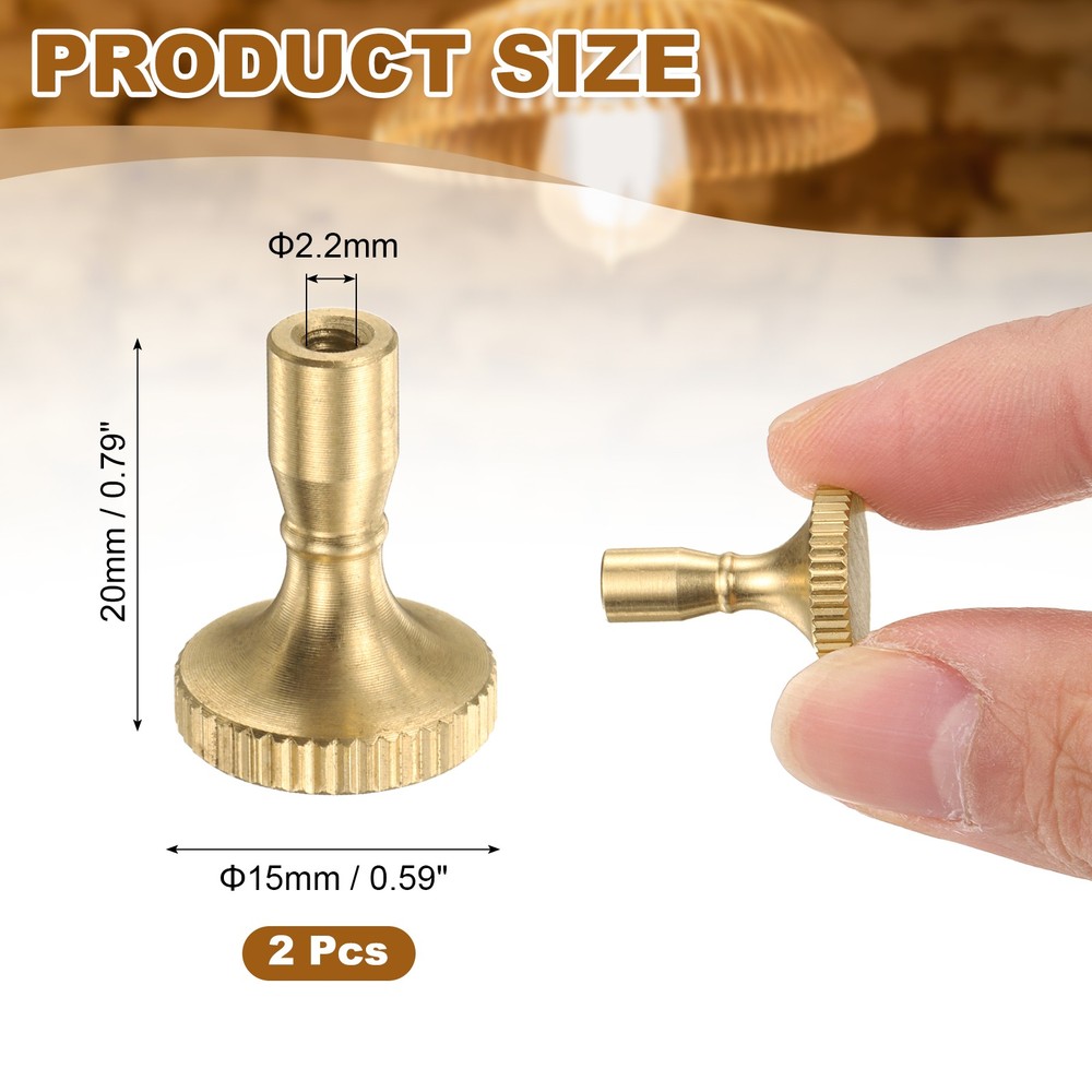 2Pcs Lamp Switch Knob, Turn On/Off Light Switch Knob Replacement, Copper