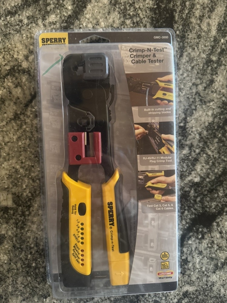 Sperry Instruments GMC-3000 Modular Crimper & Cable Tester , Yellow